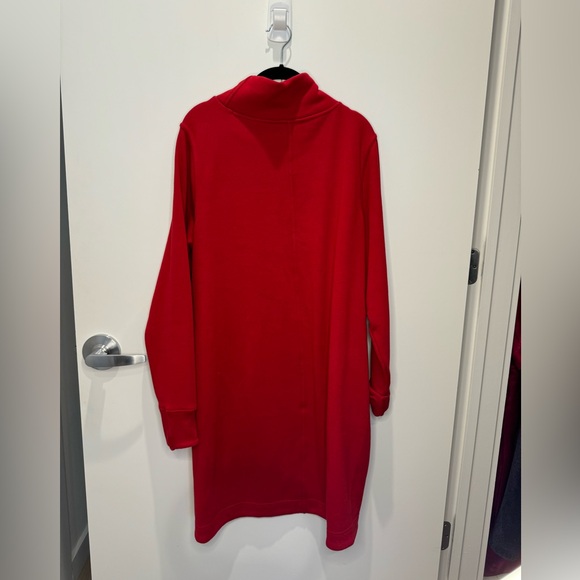 ATHLETA Cozy Karma Mock Neck Dress red L - Picture 2 of 6